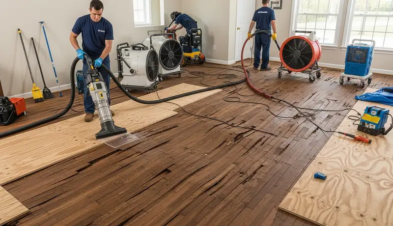 Hardwood Floor Water Damage Restoration in Roseville, CA in Roseville, CA
